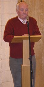 Tom Sheedy, Chair of the Parish Finance Committee makes a statement Tom Sheedy, Chair of the Parish Finance Committee makes a statement